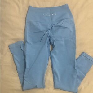 Alphalete Kids Sky Blue Leggings - Stretch Active Bottoms